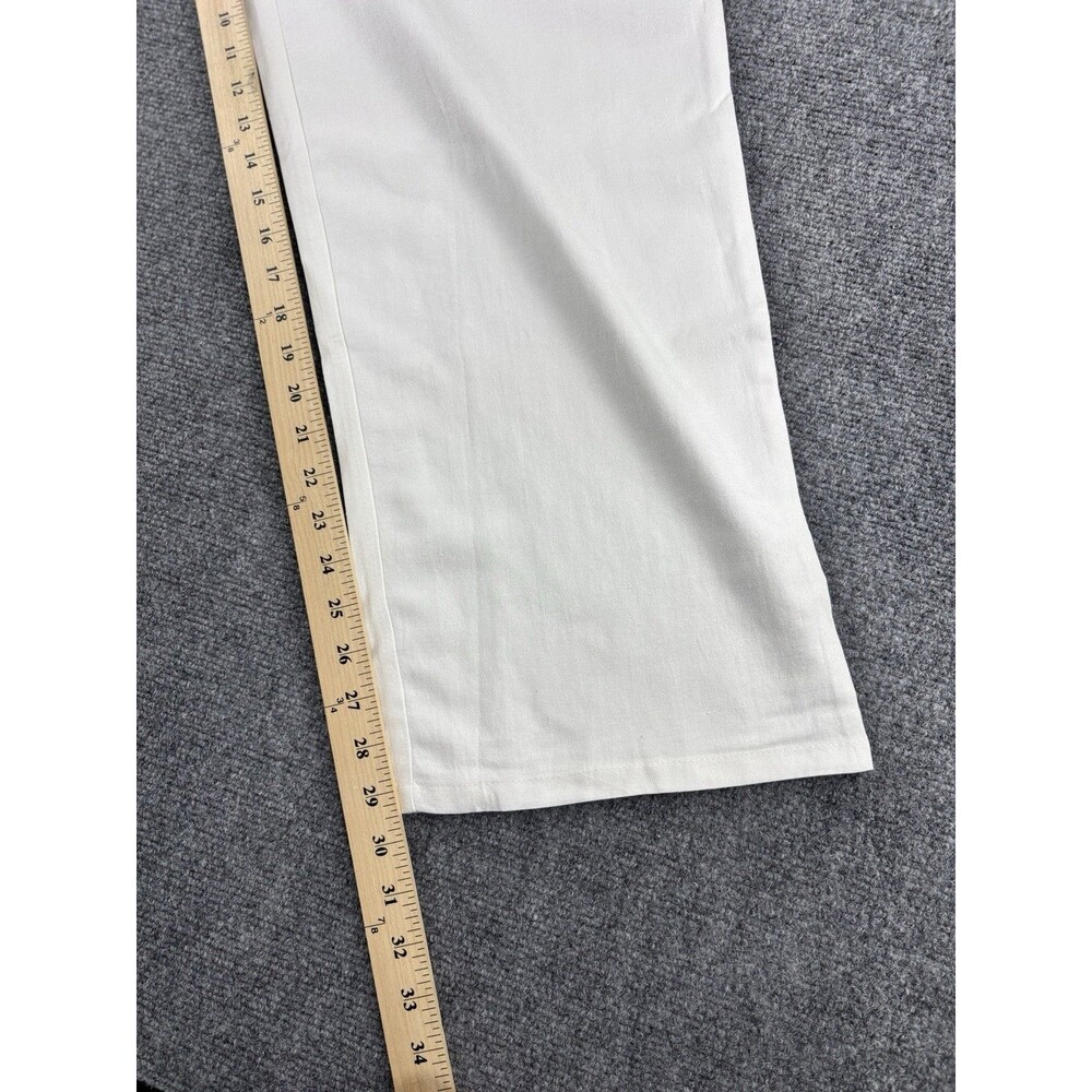 Bothandy Womens Palazzo Beach Pants XL White Linen Wide Leg Drawstring NWT - Picture 4 of 8